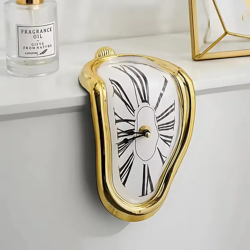 Surreal Melting Distorted Wall Clock