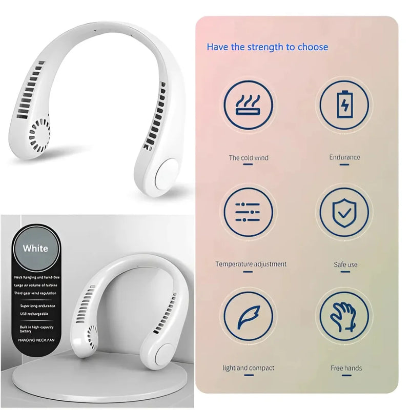 Portable Neck Fan – Stay Cool Anywhere