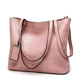 Vintage Large Capacity Leather Tote Bag