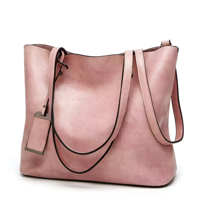 Vintage Large Capacity Leather Tote Bag