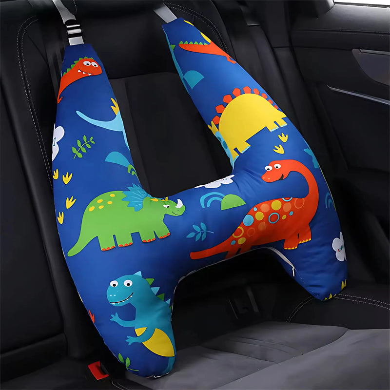 U-Shape Travel Pillow for Kids with Fun Patterns
