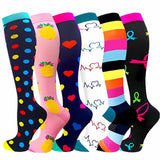 6 Pairs of Compression Socks For Comfort & Support