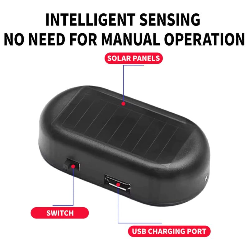 Solar-Powered Car Anti-Theft Light