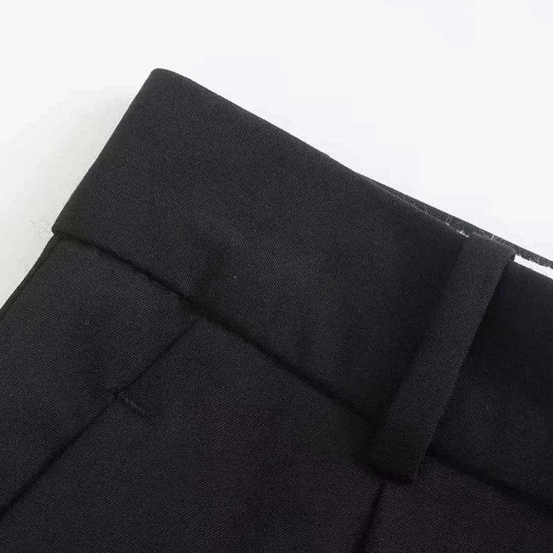 Women's high-waisted vintage zipper pants