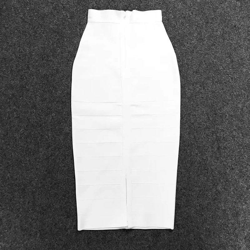 Women's vintage bandage midi skirt