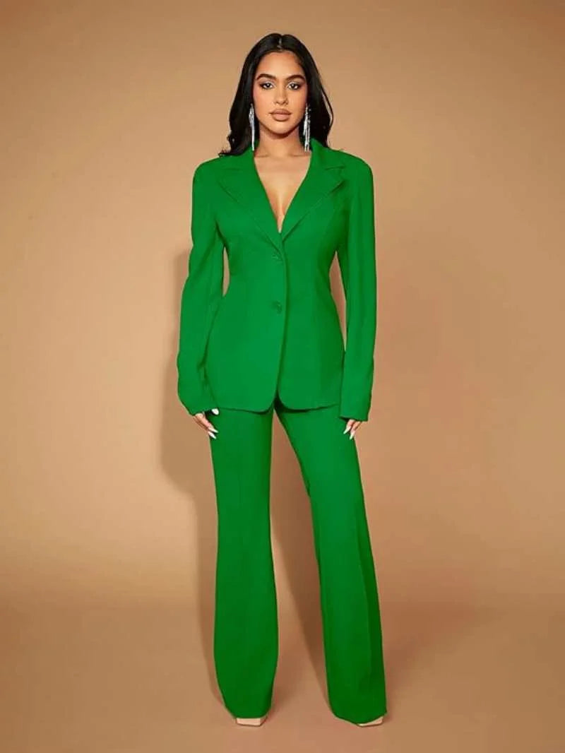 Women's high-waist flared pants