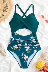 Criss-Cross Tummy Control Swimsuit