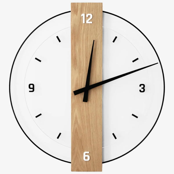Silent Wooden Wall Clock