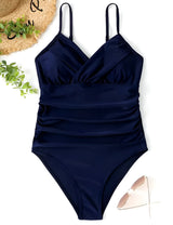 Wrinkled One-Piece Swimsuit