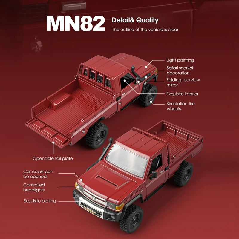MN82 RC Pickup Truck 4WD 1/12 Scale