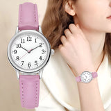 Women's Quartz Watch With Leather Strap
