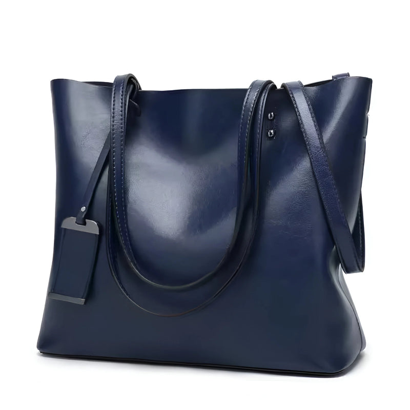 Vintage Large Capacity Leather Tote Bag