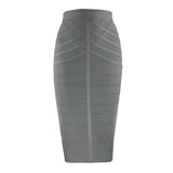 Women's vintage bandage midi skirt