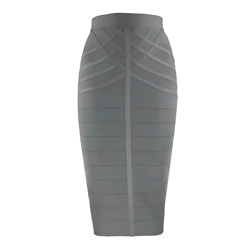 Women's vintage bandage midi skirt