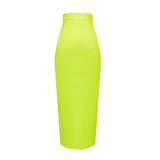 Elegant high-waist bodycon midi skirt