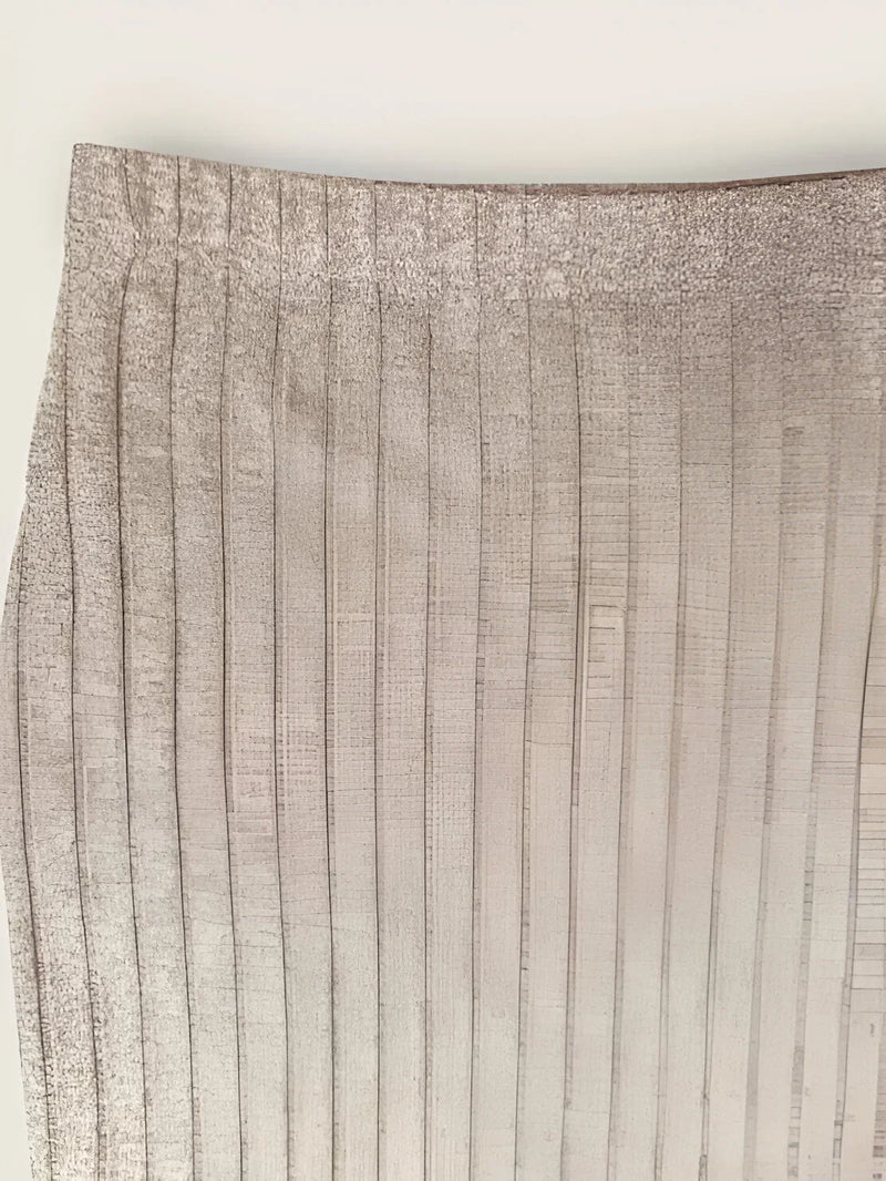 Women's high-waist ribbed knit pencil skirt