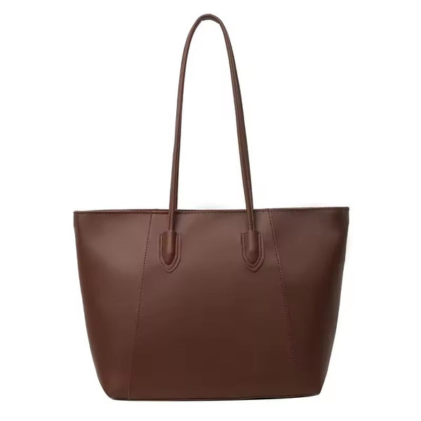 Stylish Sewing Thread Shoulder Leather Bag