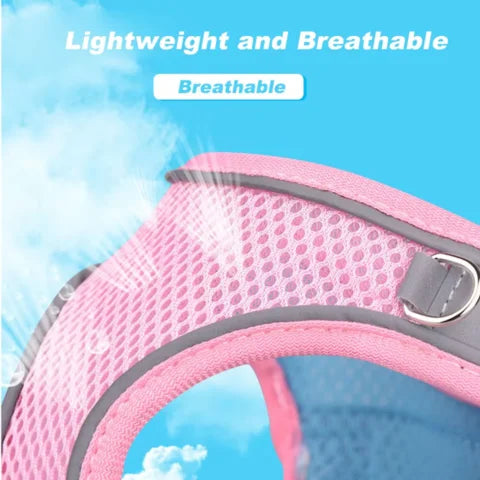 Adjustable Pet Harness with Reflective Stripe