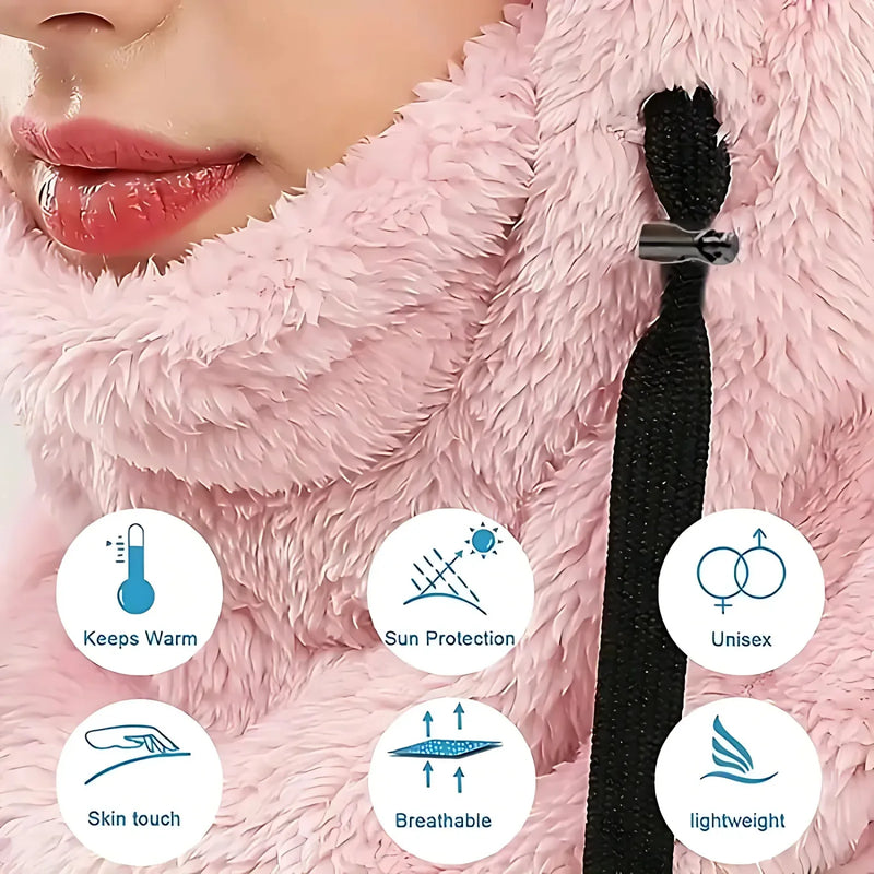 Adjustable Velvet Winter Ski Mask