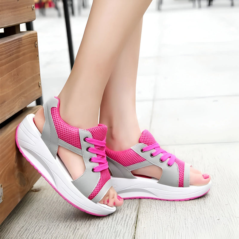 Casual Contrast Paneled Sneakers