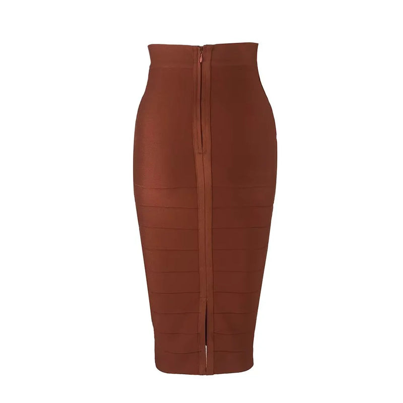 Women's vintage bandage midi skirt