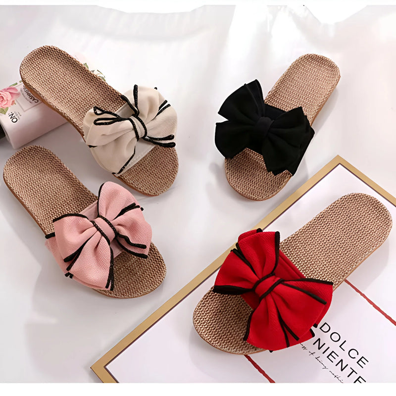 Graceful Butterfly Bow Sandals