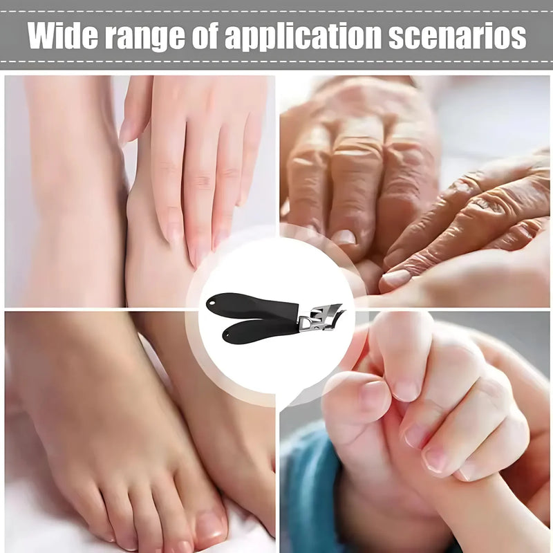 Wide Jaw Nail Clipper with Anti-Splash Design