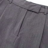 Women's high-waisted vintage zipper pants