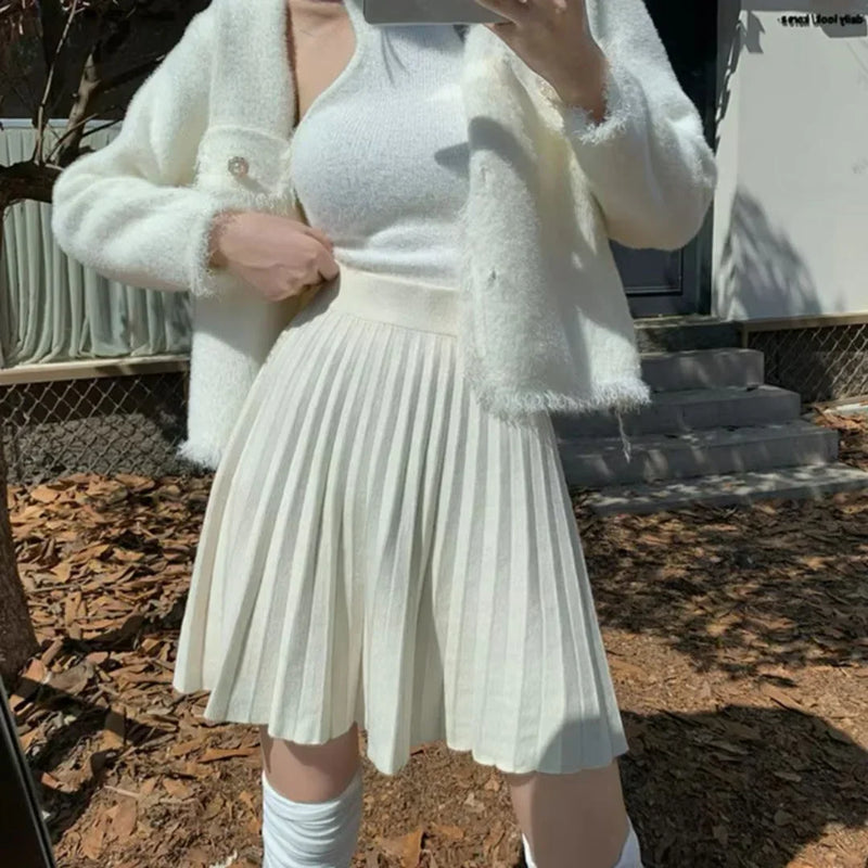 Cozy knit midi skirt – Soft, stylish & effortlessly chic