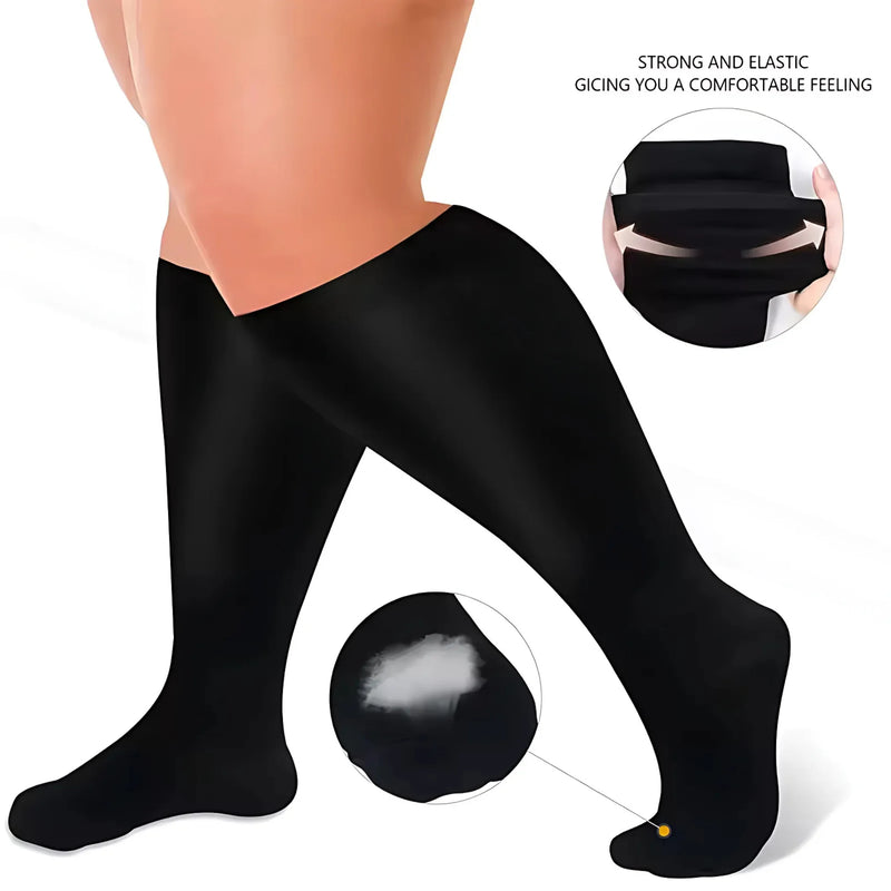 Plus Size Compression Socks for Sports & Fitness