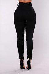 High-Waist Stretch-Jeans