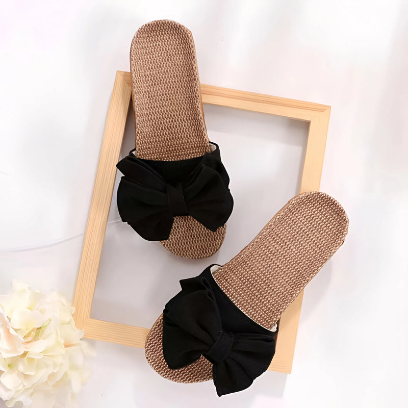Graceful Butterfly Bow Sandals