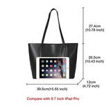 Women's Split Leather Commuter Tote Bag