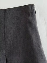 Vintage high-waisted pleated mini skirt