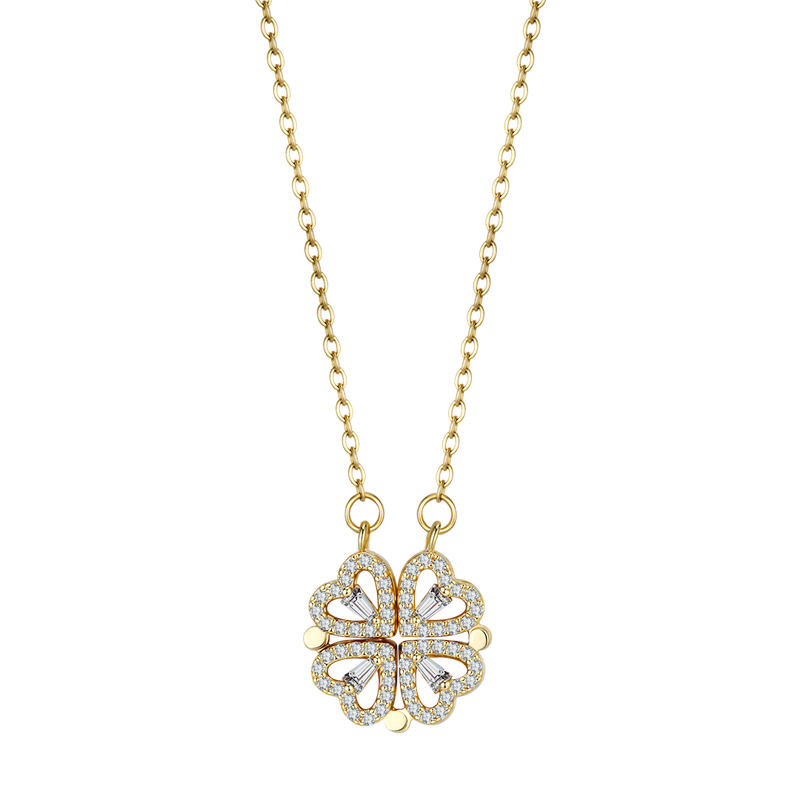 Clover Hearts Necklace