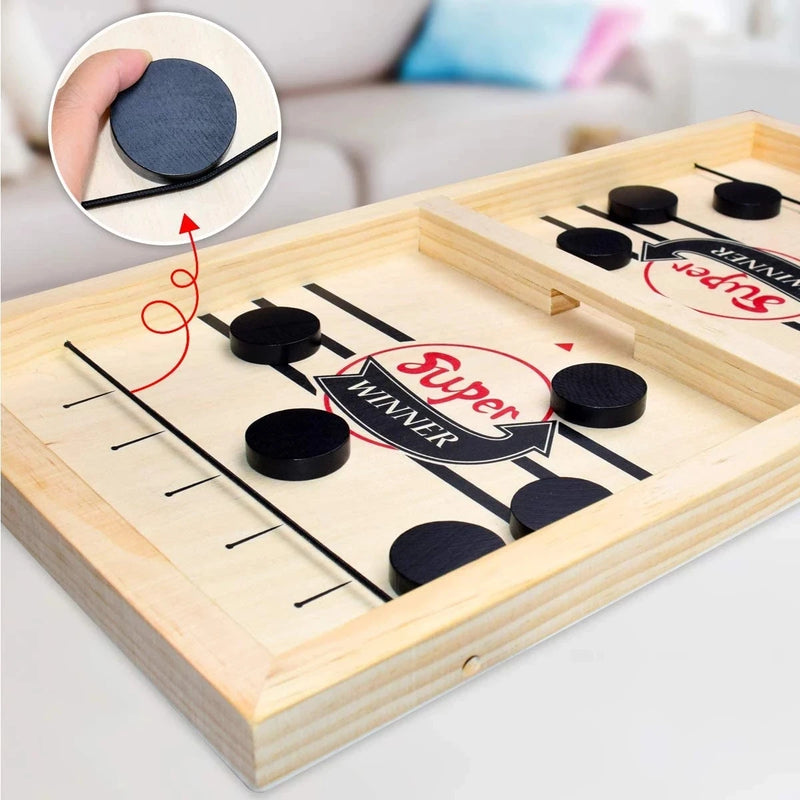 Table Hockey Sling Puck Board Game