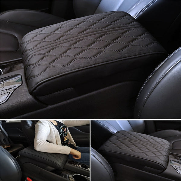 Leather Car Armrest Box Pad (Universal Style)