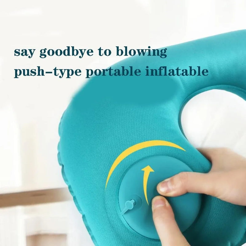 Inflatable Neck Travel Pillow