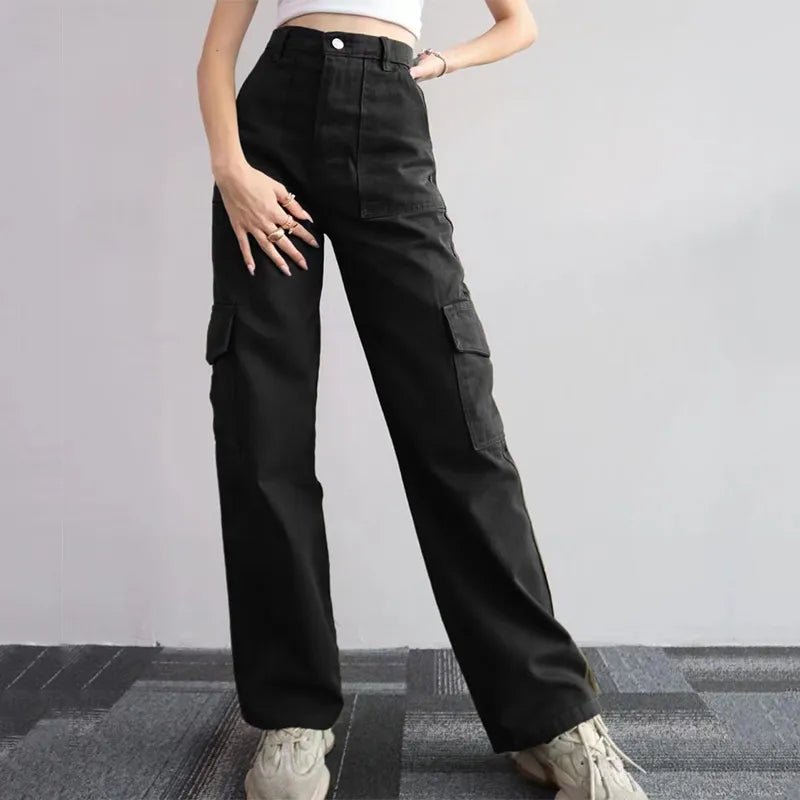 Vintage high-waisted wide-leg pants