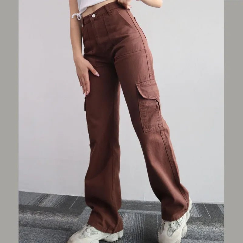 Vintage high-waisted wide-leg pants