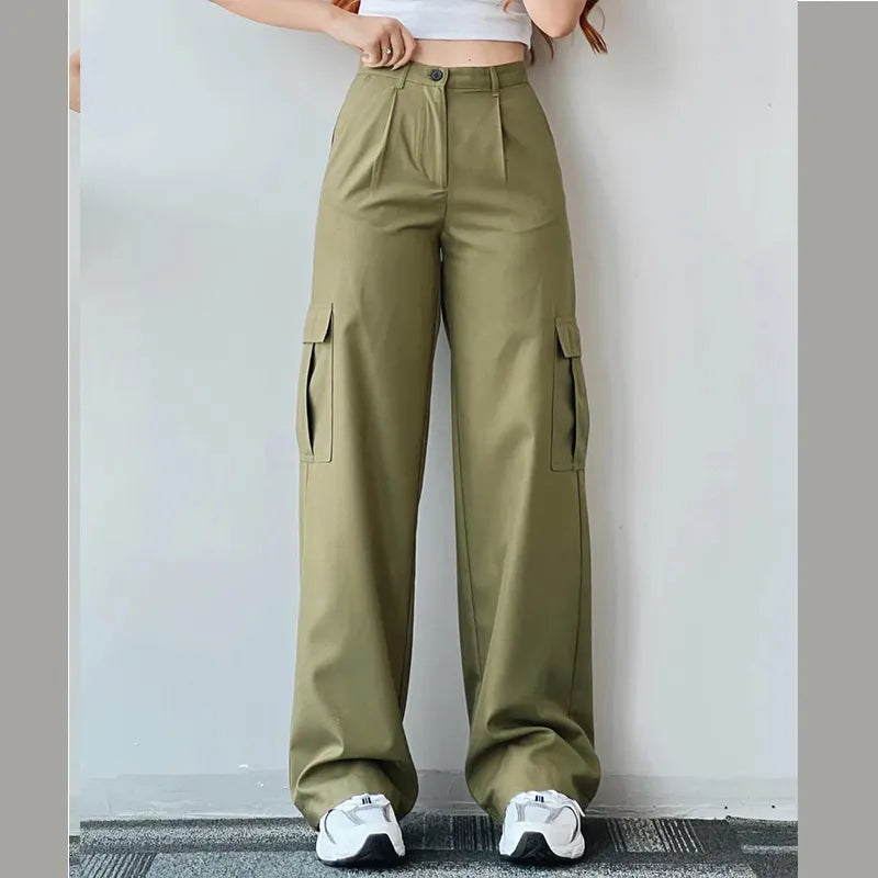 Vintage high-waisted wide-leg pants