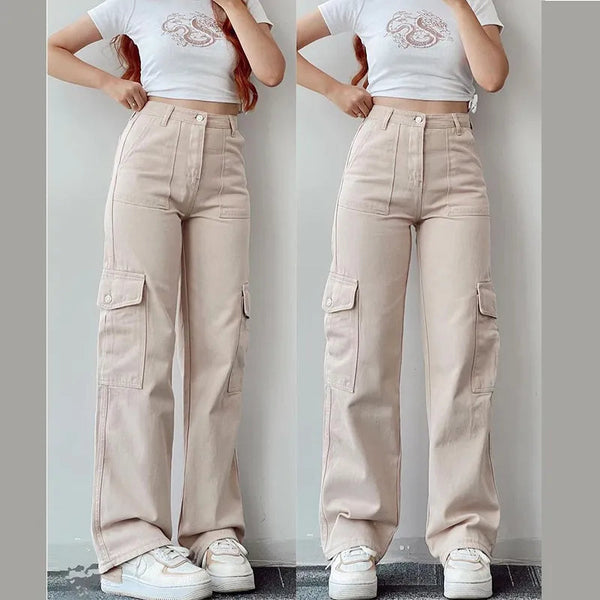 Vintage high-waisted wide-leg pants