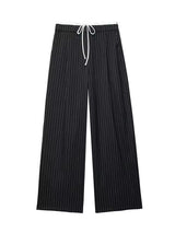 Women's High-Waisted Lace-Up Straight Pants