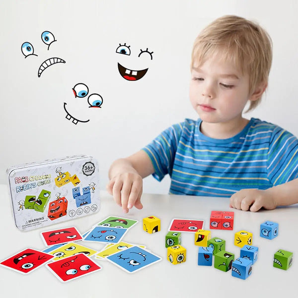 Face Change Rubik's Cube Board Game For Kids