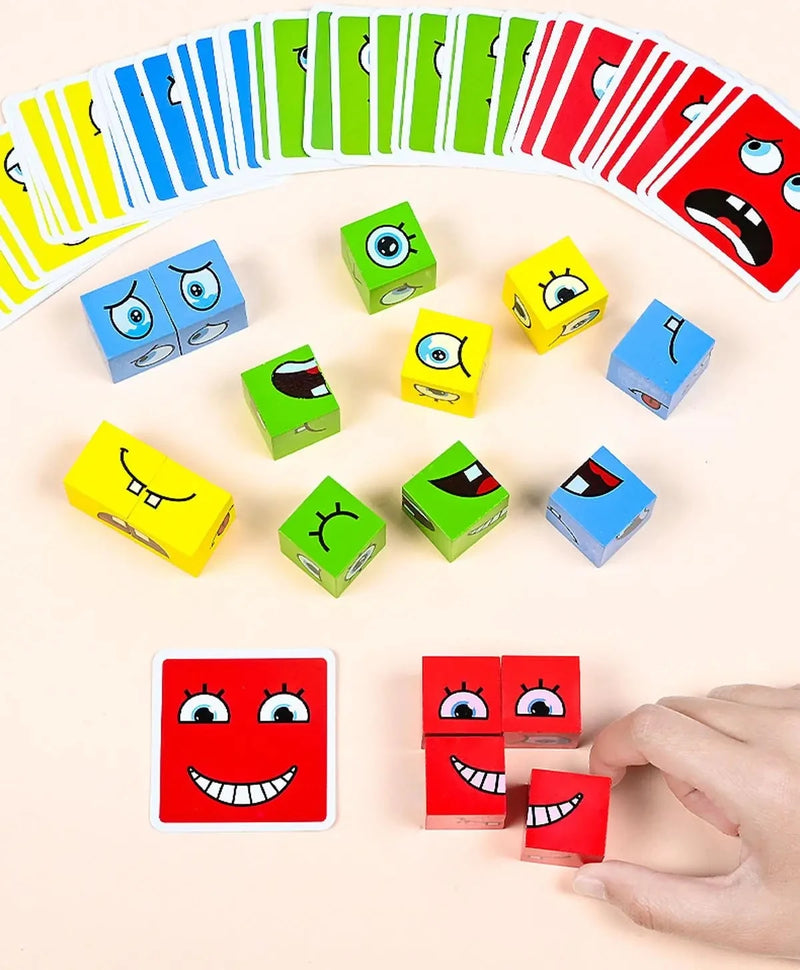 Face Change Rubik's Cube Board Game For Kids