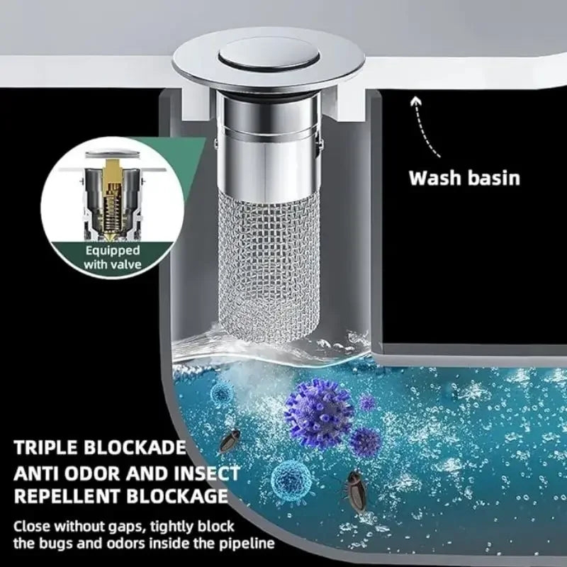 Universal Stainless Steel Drain Stopper