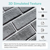 3D Self-Adhesive Wall Panel Tile - Stone