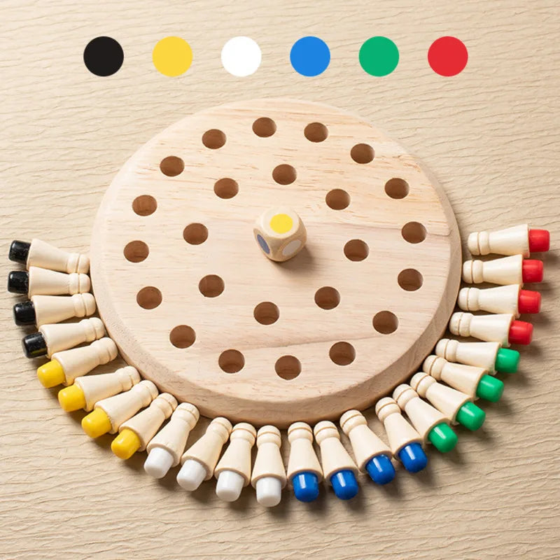 Wooden Match Stick Memory Chess Game