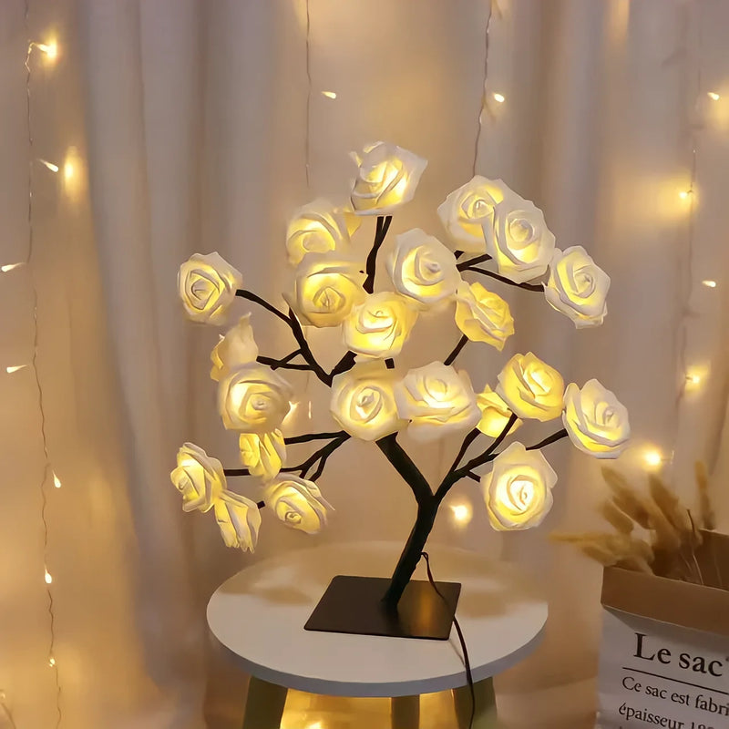 Romantic Rose Tree Lamp Table Light
