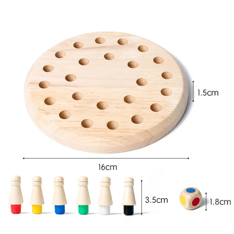 Wooden Match Stick Memory Chess Game